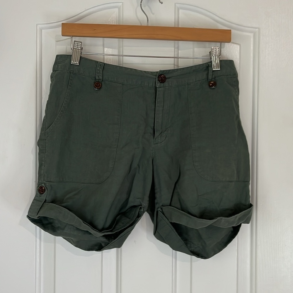 Patagonia |‎ Olive Green W's Island Hemp 5" Shorts Hiking Outdoors Active Size 8 - Picture 5 of 11